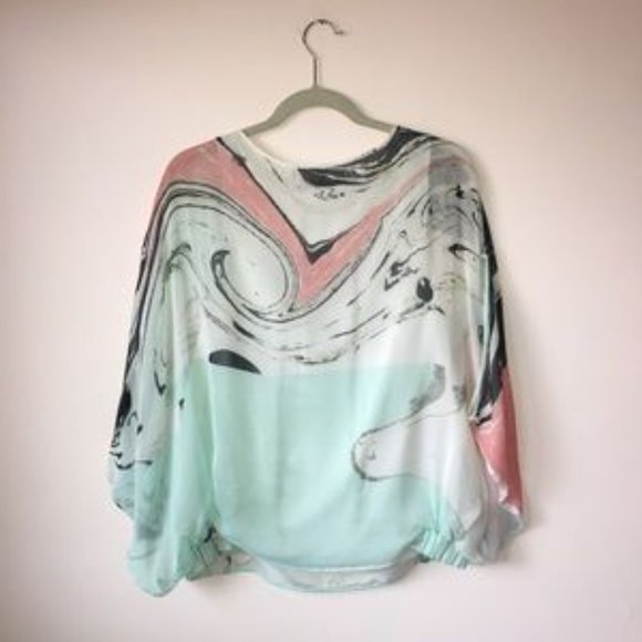 DVF Robyn spring marble top. Silk. - Picture 2 of 8